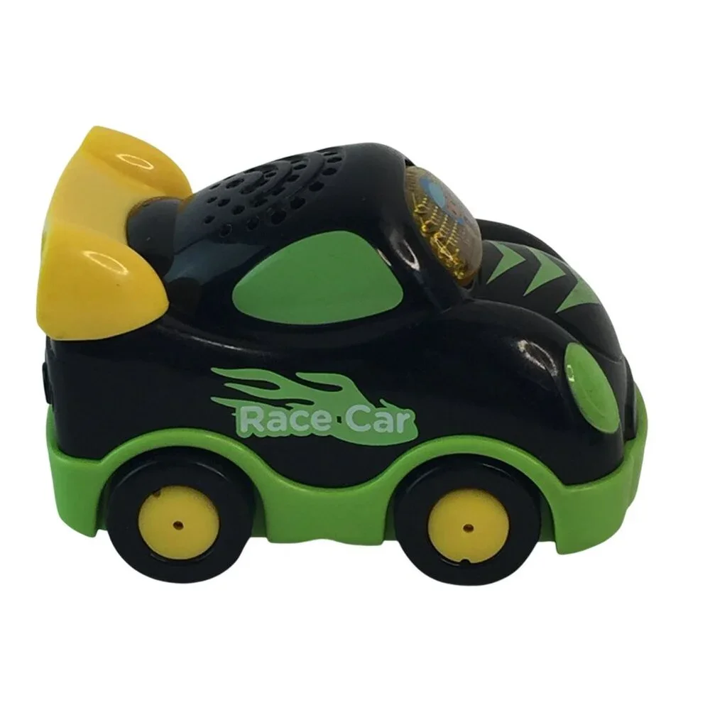vTech Go Go Smart Wheels Green Black Race Car Lot of 2 Vehicles Tested‎